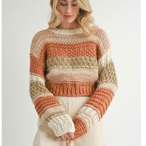 Sadie & Sage Butter Pecan Chunky Sweater Size S